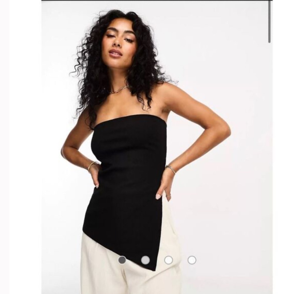 Mango Strapless Asymmetrical Top - NWT
